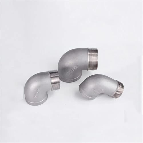 Codo 90 de acero inoxidable 2 1/2 para tubos roscados bspt 5