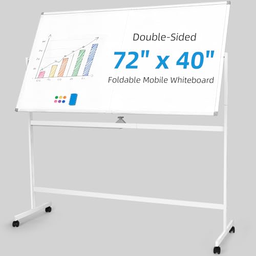 VOWNER Double-Sided Magnetic Whiteboard 72x40