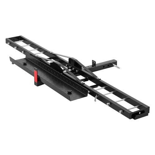 Vevor 600 LBS STEEL MOTORCYCLE CARRIER Hitch Mount With 47 Inch Longer Ramp, Scooter Dirt Bike Trailer Hauler thumb #8