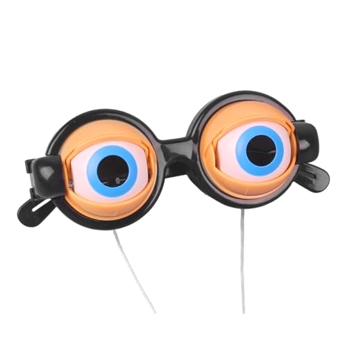 Huayeex Gafas Novedosas - Gafas Graciosas para Bromas,Accesorios De Broma De De Sol Con Ojos Temblorosos,para Niños y Niñas Fiestas Cumpleaños Cosplay Disfraces Cabina de Fotos Escenario