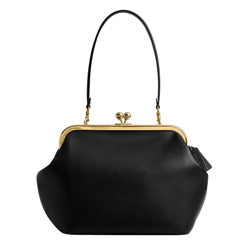 COACH Womens Kisslock Frame Bag 27 Shoulder Bag Black One Size