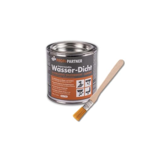 PROFI-PARTNER Dauerelastische Dichtungsmasse WASSER-DICHT – 375 ml Dose – Sofort Wasserdicht bei Regen, Schnee & Frost – Für Innen & Außen – Geeignet für nahezu alle Untergründe – Wiederverschließbar