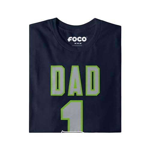 Image of FOCO NFL Mens NFL Team Logo Tee Shirt #1 Dad T-Shirt
