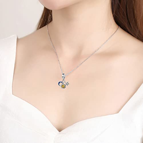 Sun Star Moon Charm 925 Sterling Silver Charms for Bracelets Necklaces Valentine's Day Gift Birthday Gift4