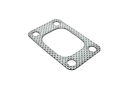 PitVisit PV Raceworks T3 T3/T4 Turbo Turbine Inlet 4 Bolt Gasket Aluminum Graphite Compatible with Garrett Precision PTE Turbonetics Turbocharger