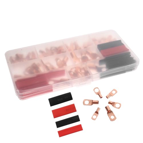 Cable de batería con conectores termorretráctiles y kit de anillos