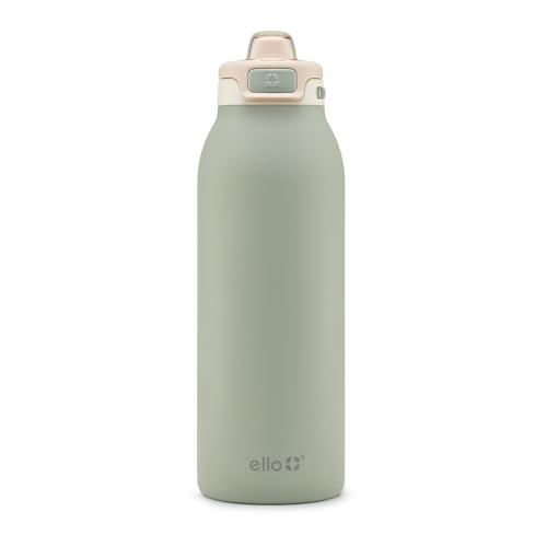 Image of Ello Pop & Fill Insulated Stainless Steel Water Bottle with Quick Fill Lid, Leakproof Locking, Sip or Chug Spout, BPA-Free, Double Wall Vacuum Insulated for Sports, Travel & School- 22oz / 32oz / 40oz