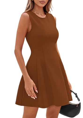 Image of PRETTYGARDEN Summer Dresses for Women 2026 Elegant Classy Spring A Line Business Casual Work Graduation Cocktail Short Dress