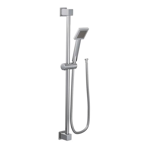 Ducha manual Moen 90 Degree cromada con barra y manguera miniatura 2