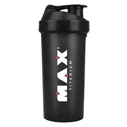 Max Titanium Coqueteleira 1 Dose (700Ml) - Preta -