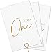 Twistionery Wedding Table Numbers - Gold Table Numbers for Wedding Reception - Table Number Cards - Table Wedding Number Cards - Table Numbers 1-30 - 4x6 inches