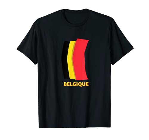 Flag Belgium T-Shirt, Black