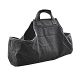 BinZyronic 薪キャリングバッグ – 大容量 収納ポーチ 折りたたみ可能 耐久性素材 キャンプ アウトドア バーベキュー 暖炉用