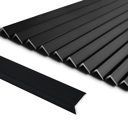 SUNWINGS 10-Pack 12 Inch Peel and Stick Aluminum Tile Trim, Decorative Kitchen Backsplash Trim Edge...