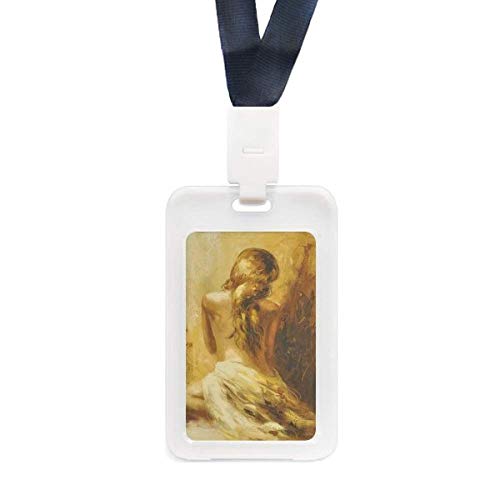 Étui de protection transparent Pretty Gal porte-carte bancaire motif fille blonde rigide