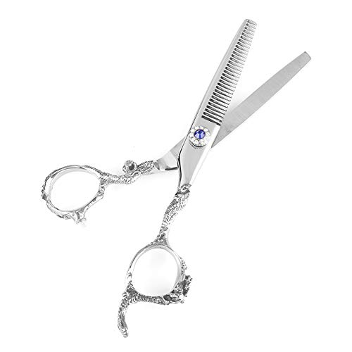 Forbici per Sfoltire per Bambini, Forbici da Toelettatura e da Parrucchiere per Famiglie e Animali Domestici (Forbici dentali in argento)