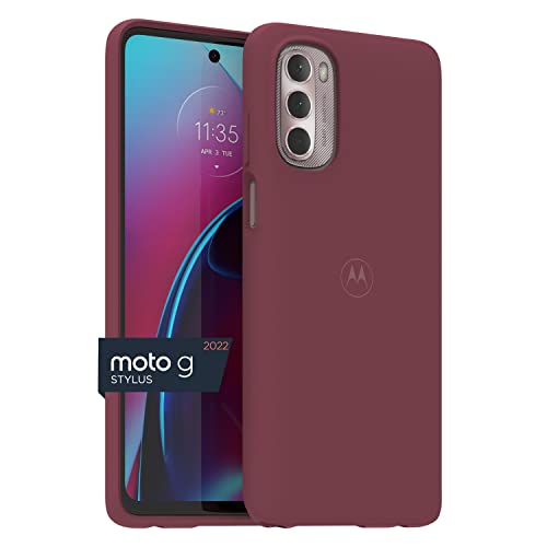 Image of Motorola Moto G Stylus (2022) Protective Case- Precision fit, Stylish Shock Absorbing Phone Cases - Marsala /Wine Red [NOT for 2022 G Stylus 5G Version]