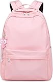 Photo Gallery wodouyzi elegante zaino impermeabile unisex per la scuola, adatto per computer portatili, leggero e spazioso e durevole, rosa, l Photo Gallery wodouyzi elegante zaino impermeabile unisex per la scuola, adatto per computer portatili, leggero e spazioso e durevole, rosa, l