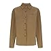 Womens Corduroy Shirts Button Down Long Sleeve Collared Blouses Tops Oversized Boyfriend Jackets Shackets with Pocket Khaki