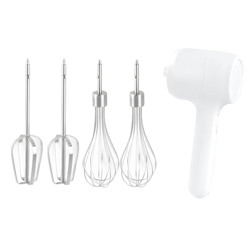 Itkcozcg Potente 18000 eléctrica de mano con batidores intercambiables, gran capacidad de 1200 ml para tareas de horneado eficientes, grande