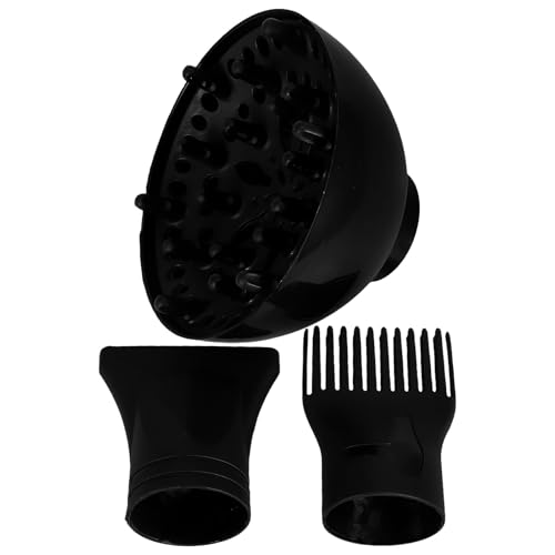 Uonlytech Difusor, Boquilla Concentrador y Peine Moldeador, Compatibles Secadoras, Ideales para Peinado y Secado en Casa y Viajes