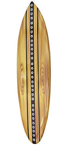 Interlifestyle Planche de Surf avec Fleuri Frangipani Motif Déco Planche de Surf 100cm Panneau en Bois pour Accrocher