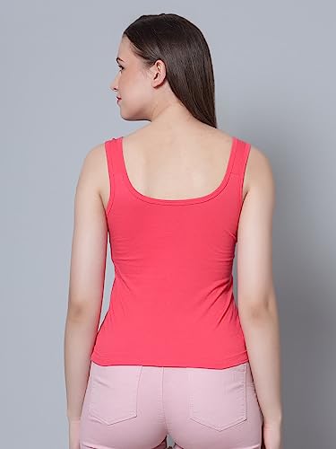 Image of Aimly Women's Regular Fit Sleeveless Cotton Camisole Slip Spaghetti | Combo Pack of 2