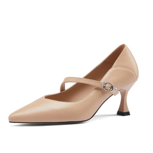 Talons hauts sandales abricot bout pointu bride cheville