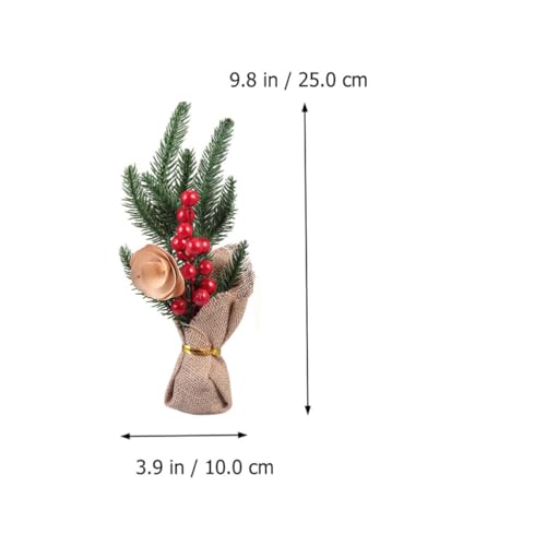 Árbol navideño mini SHINEOFI de madera, crea un ambiente romántico y cálido en Navidad 3