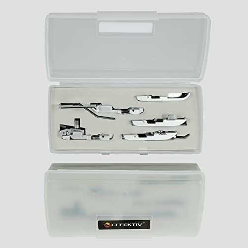 EFFEKTIV - Pie Prensatelas para Remalladoras Triumphator 1700X/1800X | Accesorios Profesionales para Máquina de Coser | Ideal para Ribeteado y Acabados de Costura