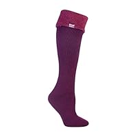 HEAT HOLDERS - Ladies Winter Thermal Boot Socks in 4 colours 4-8 UK 37-42 eur (4-8 UK, Deep Fuchsia)