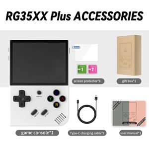 Miniatura 7 de RG35XX Plus Retro Handheld Game Console 3.5 Inch IPS Screen Linux System Video Player Built-in 64G TF Card 5000 Games Support HD-M-I TV Output 5G