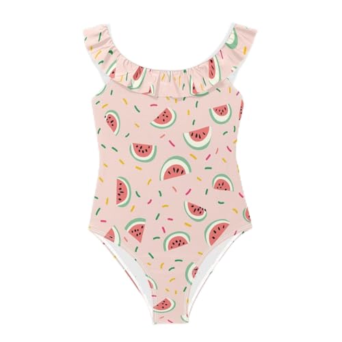 Traje de baño para niña con volantes fluidos y tirantes suaves de verano Yoogain