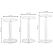 MyGift Acrylic Display Riser, Set of 3 Clear Round Acrylic Jewelry/Watch Display Pedestal Riser Stands
