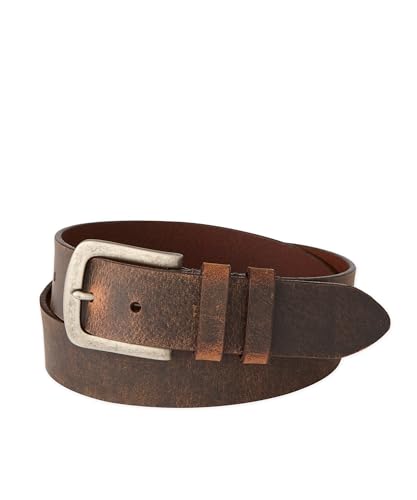 Jack Of Spades Distressed Calfskin Leather Casual Belt