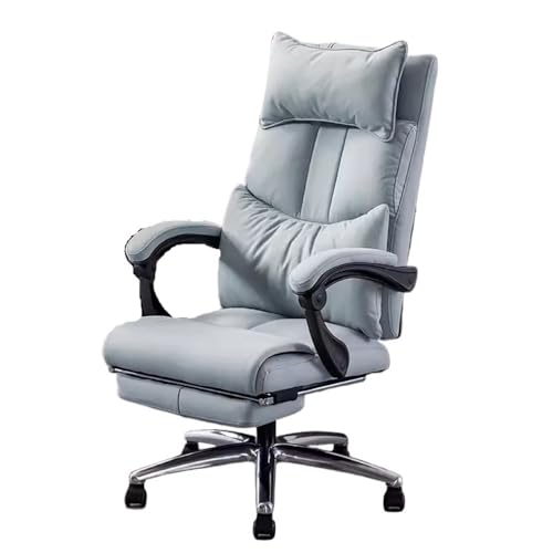 Executive Office Chair Ergonomic Gaming Chaires Technology Fabric Swivel Desk Chairs with Wheels(Blue)