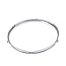 F Fityle Heavy Duty 13 Inch 6 Lug Snare Drum Hoop Rim Batter Hoop 1.5Mm (Pack of 2) Silver