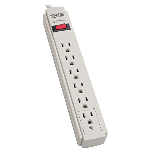 Protector Eléctrico Tripp Lite TLP608 120V 6 Tomas Cable 8' Gris miniatura 1