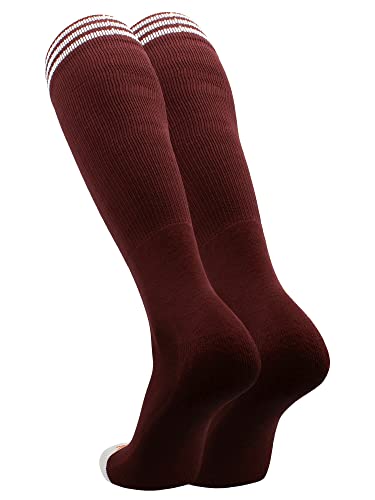 Image of TCK Striped Soccer Socks for Kids, Youth & Adults - Over the Calf Tube Socks for Men & Women, Baseball & Football Team Sports