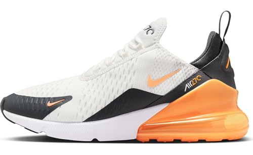 Nike Air MAX 270 Schuhe für Herren, Calzado Hombre, Summit White Laser Orange Anthracite, 45 EU