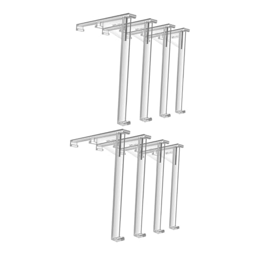 PRETYZOOM 8PCS Transparent Curtain Pleat Clips Vertical Blind Bracket Retainer for Seamless Installation for Home Office Use Versatile and Design