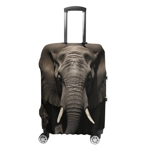 Housse de bagage éléphant noire finies les rayures en voyage