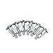 20pcs M4 M5 M6 M8 Petal Rivets Nut Car License Screw Jack Nuts Set for Hollow Wall Iron Skin Petal Nut (Color : Silver, Size : 20pcs M6 Set)