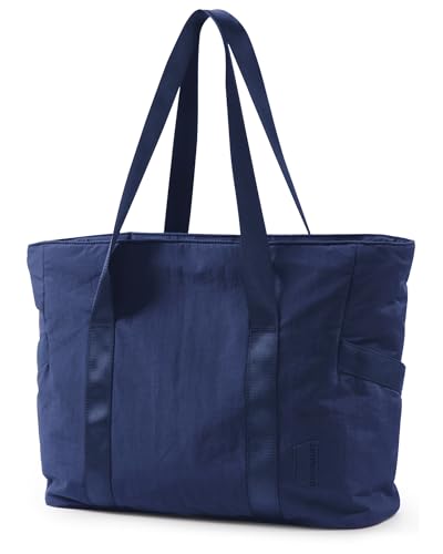 Image of BAGSMART Tote Bag for Women, Tote Bag with Zipper Work Tote with Compartments Nurse Shoulder Hanbag for Travel, Gym