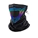 Zldhxyf Bufanda para Carnaval, reflectante, para invierno, impermeable, para hombre, a prueba de viento, con cierre de velcro, Negro , Talla única