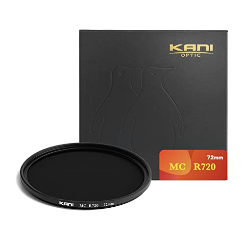 KANI 72mm 近赤外線透過フィルター MC R720 赤外線改造機/未改造機両対応 近赤外線撮影 低反射 撥水 撥油 防汚 ナノコーティング 812148