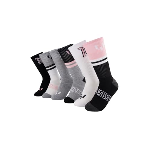 Mens Lifestyle Crew Socks, 6-pack, Soft & Stretchy, Comfortable