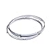 F Fityle Heavy Duty 13 Inch 6 Lug Snare Drum Hoop Rim Batter Hoop 1.5Mm (Pack of 2) Silver