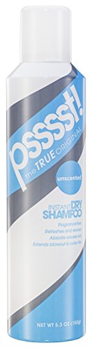 Psssst Shampoo Instant Dry Spray Unsncented 5.3 Ounce (156ml) (6 Pack)