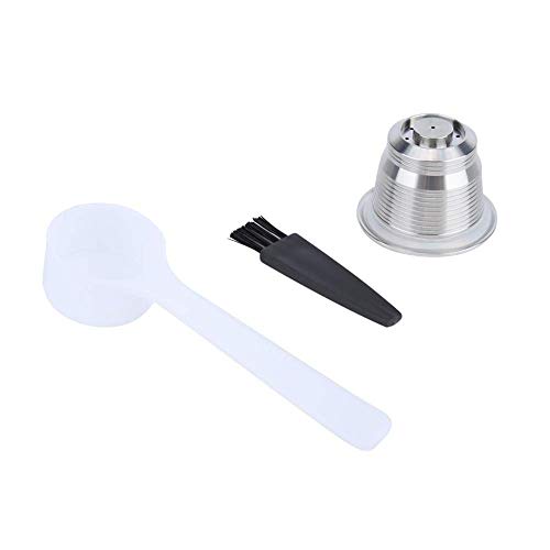 Kaffeekapselschale, Kaffeekapselschalen-Set, wiederverwendbarer Kaffeefilter aus Edelstahl Recyclingfilter Gefüllte Kaffeekapsel mit